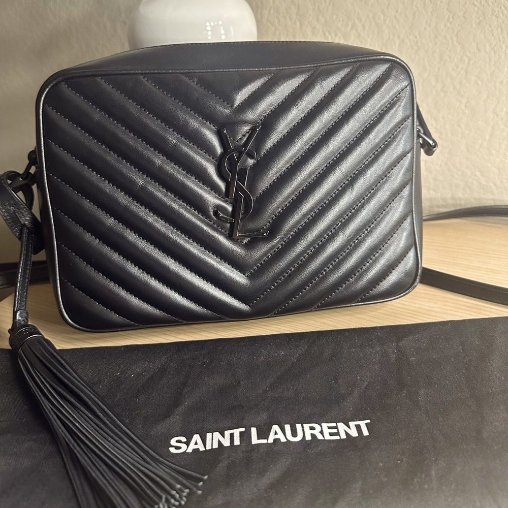 BLACK YSL CROSSBODY BAG